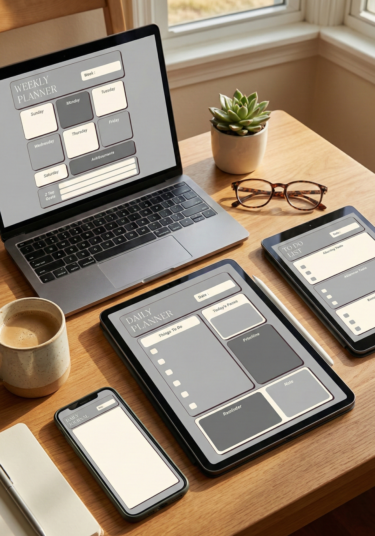 The Essential Life Digital Planner (gray)
